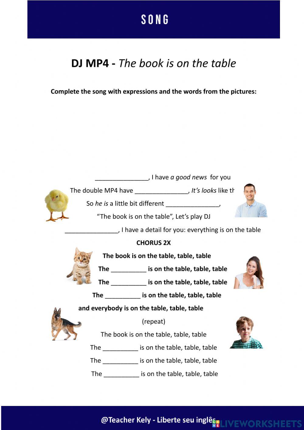 SONG-TheBookIsOnTheTable