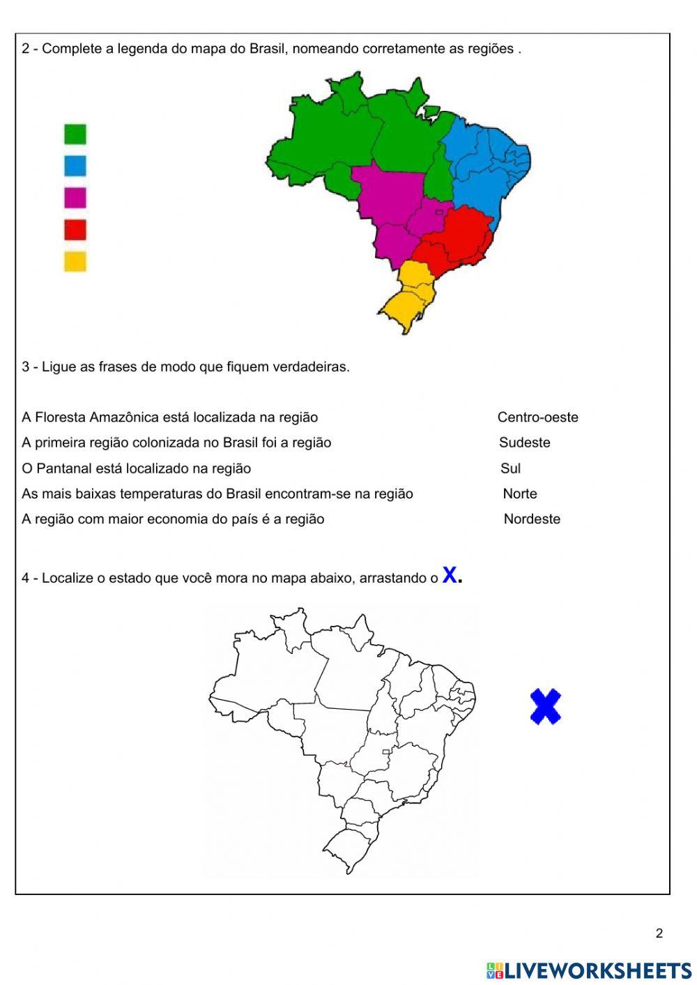 As regiões do Brasil