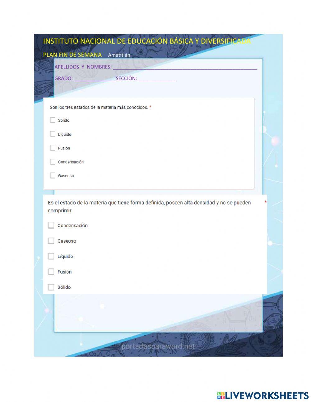 Estados de la materia