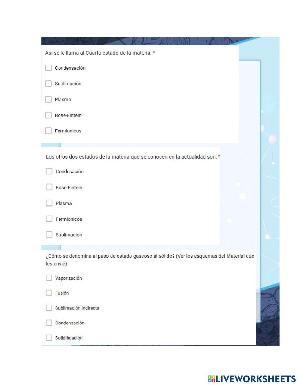 Estados de la materia