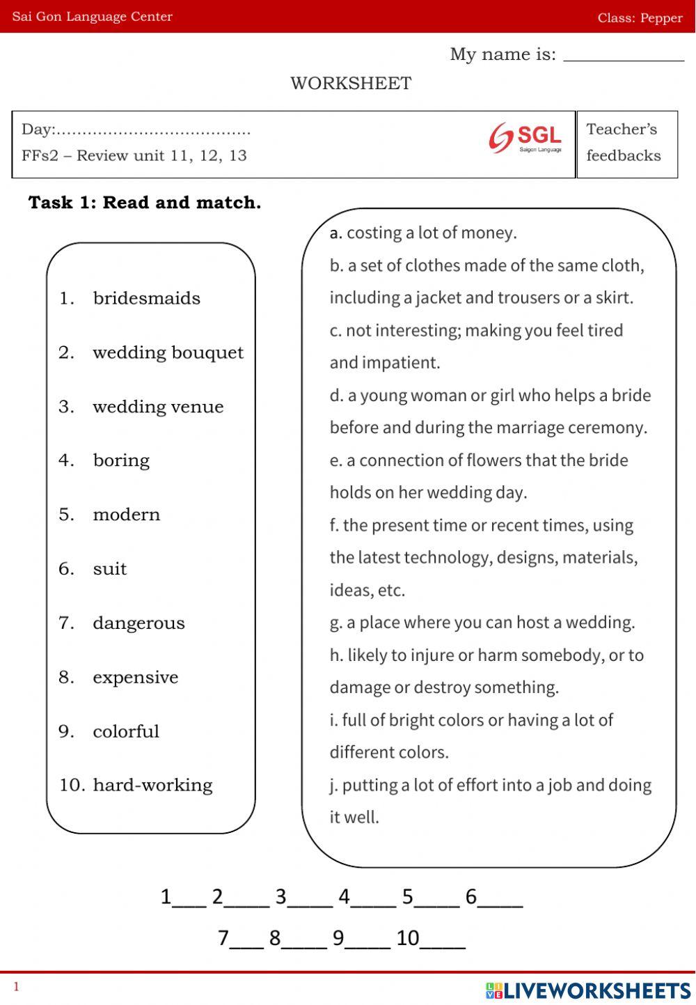 FFs2 Review Unit 11, 12, 13
