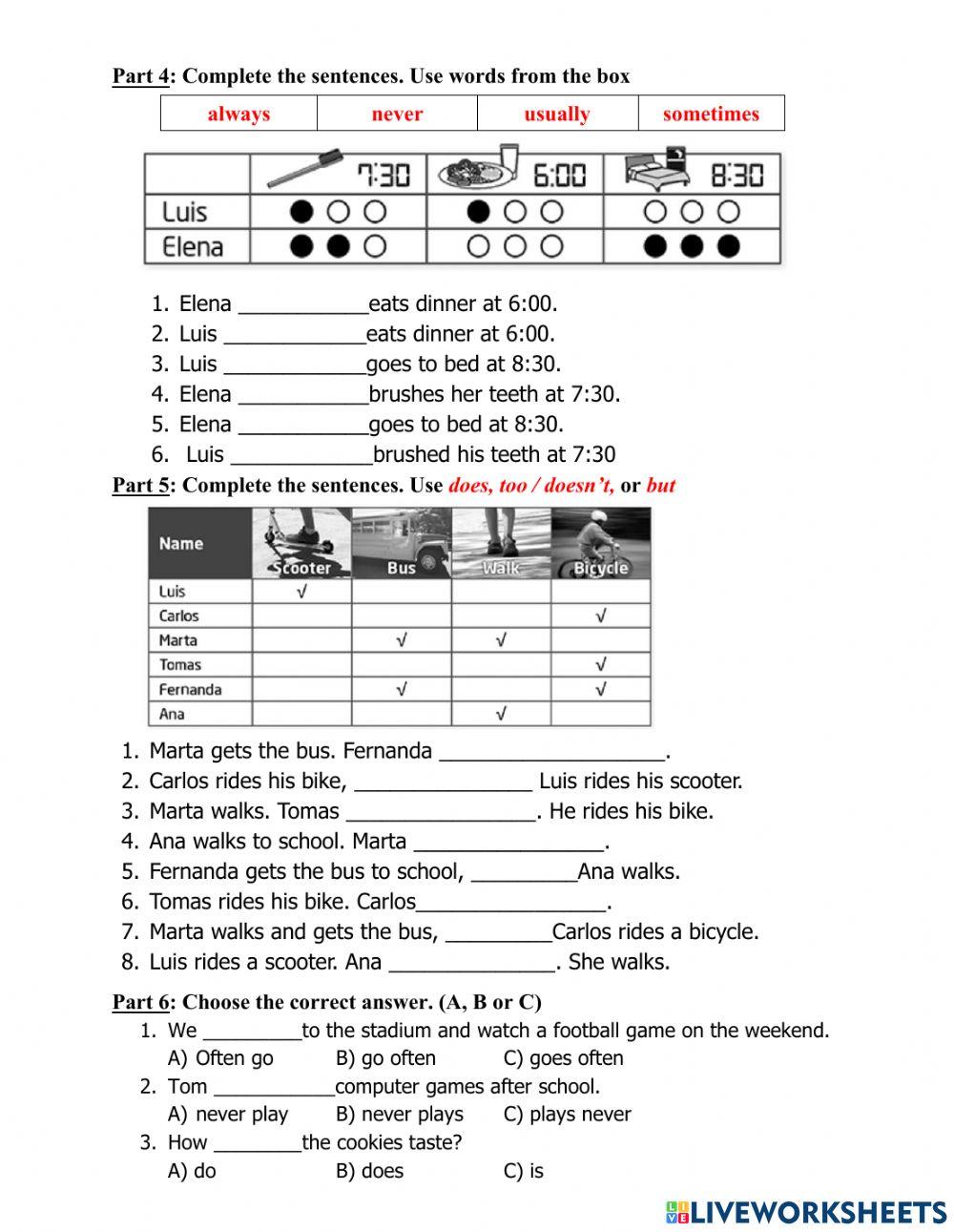 Our World 3 - Unit 1-4