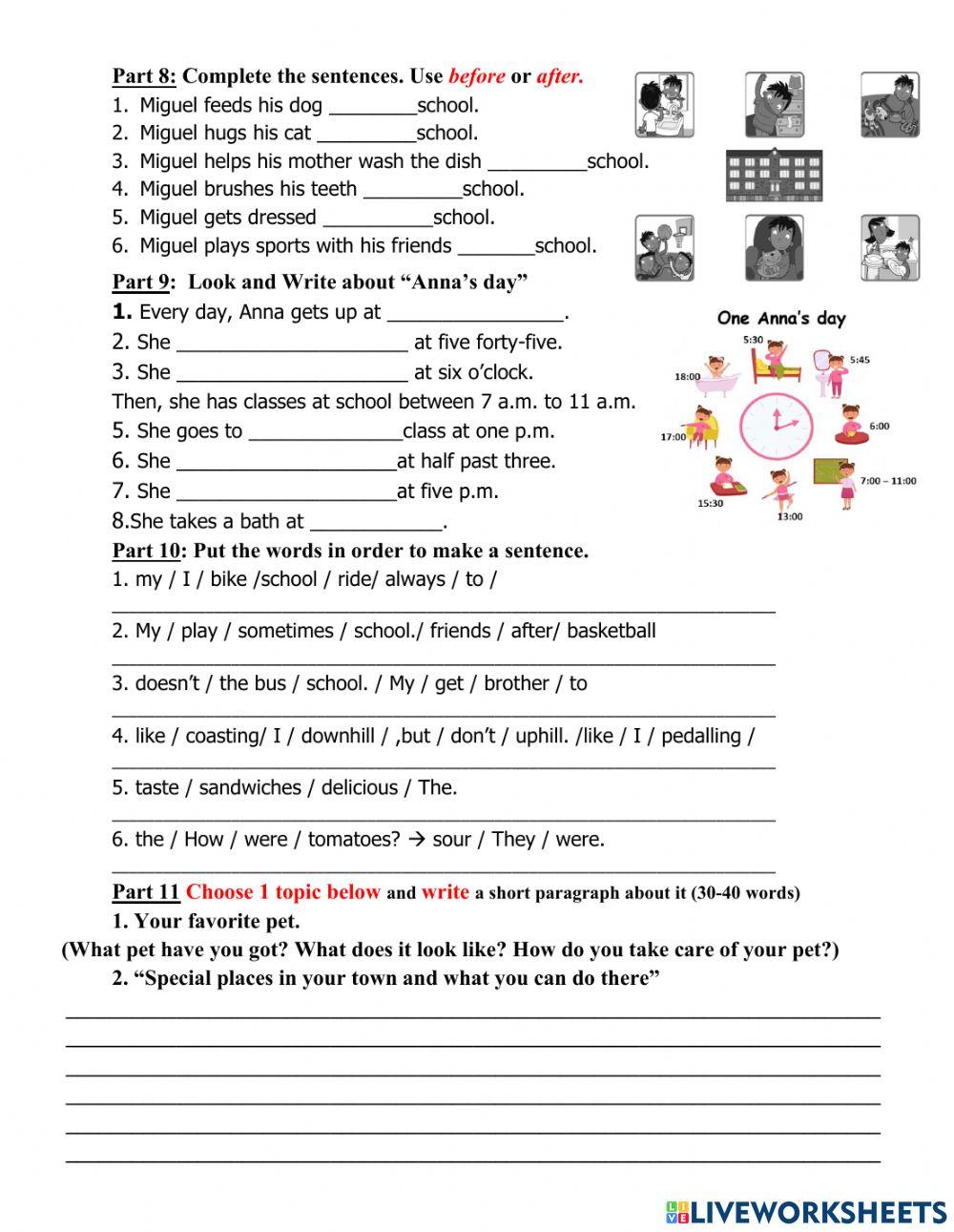 Our World 3 - Unit 1-4