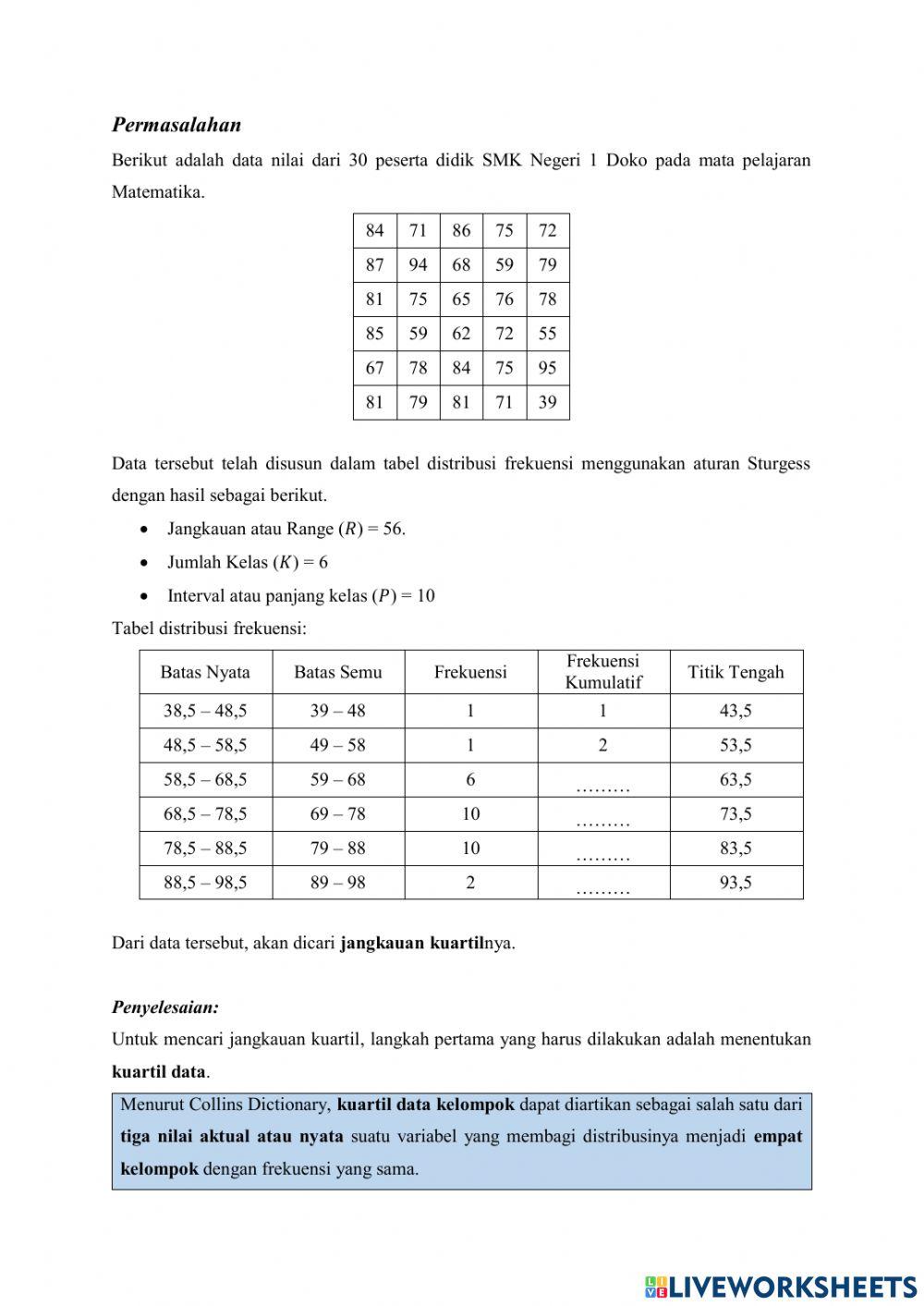 LKPD - Jangkauan Kuartil