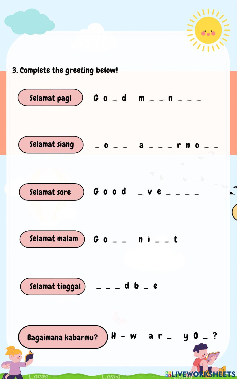 2329007 | LKPD Bahasa Inggris Kelas 1 SD | Veny Afiana