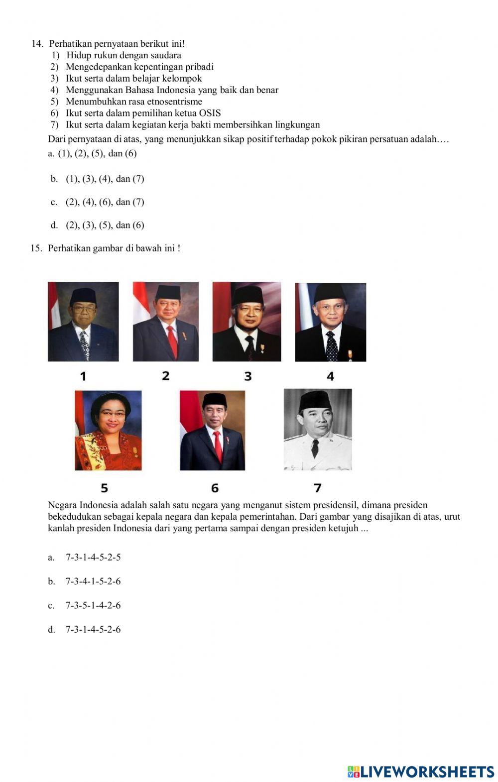 Latihan Soal PPKn Part 1