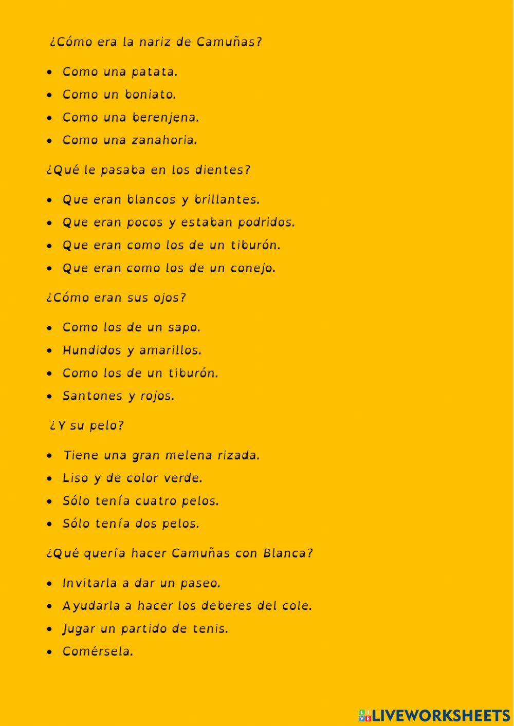 Comprensión Oral Camuñas