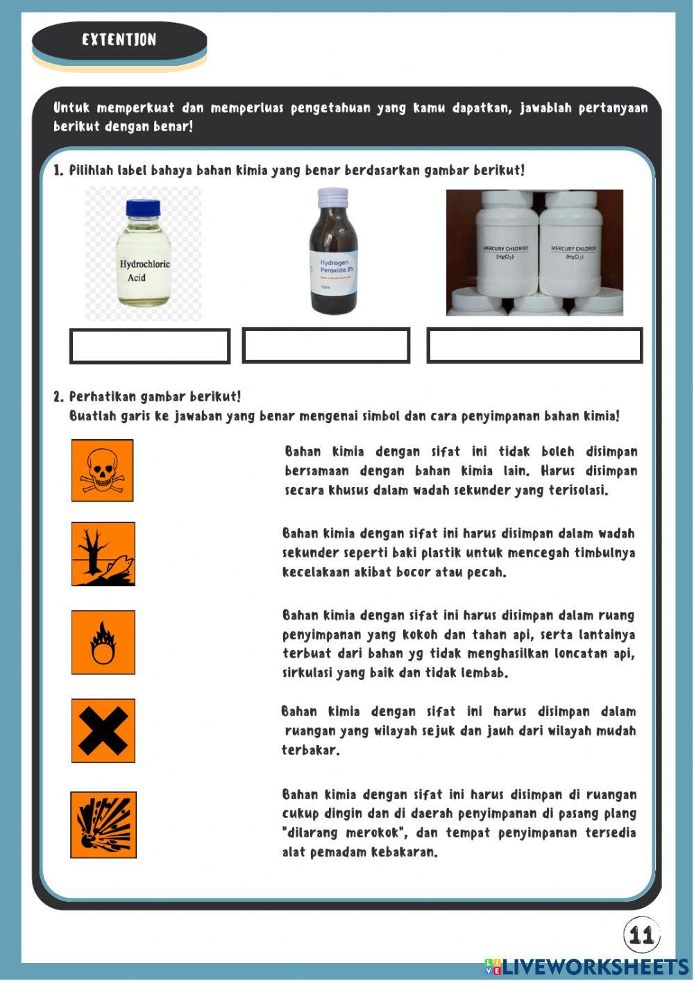 KC E-LKPD Laju Reaksi : Cara-Cara Pengaturan dan Penyimpanan Bahan Kimia untuk Mencegah Perubahan Fisikan dan Kimia yang Tak Terkendali II