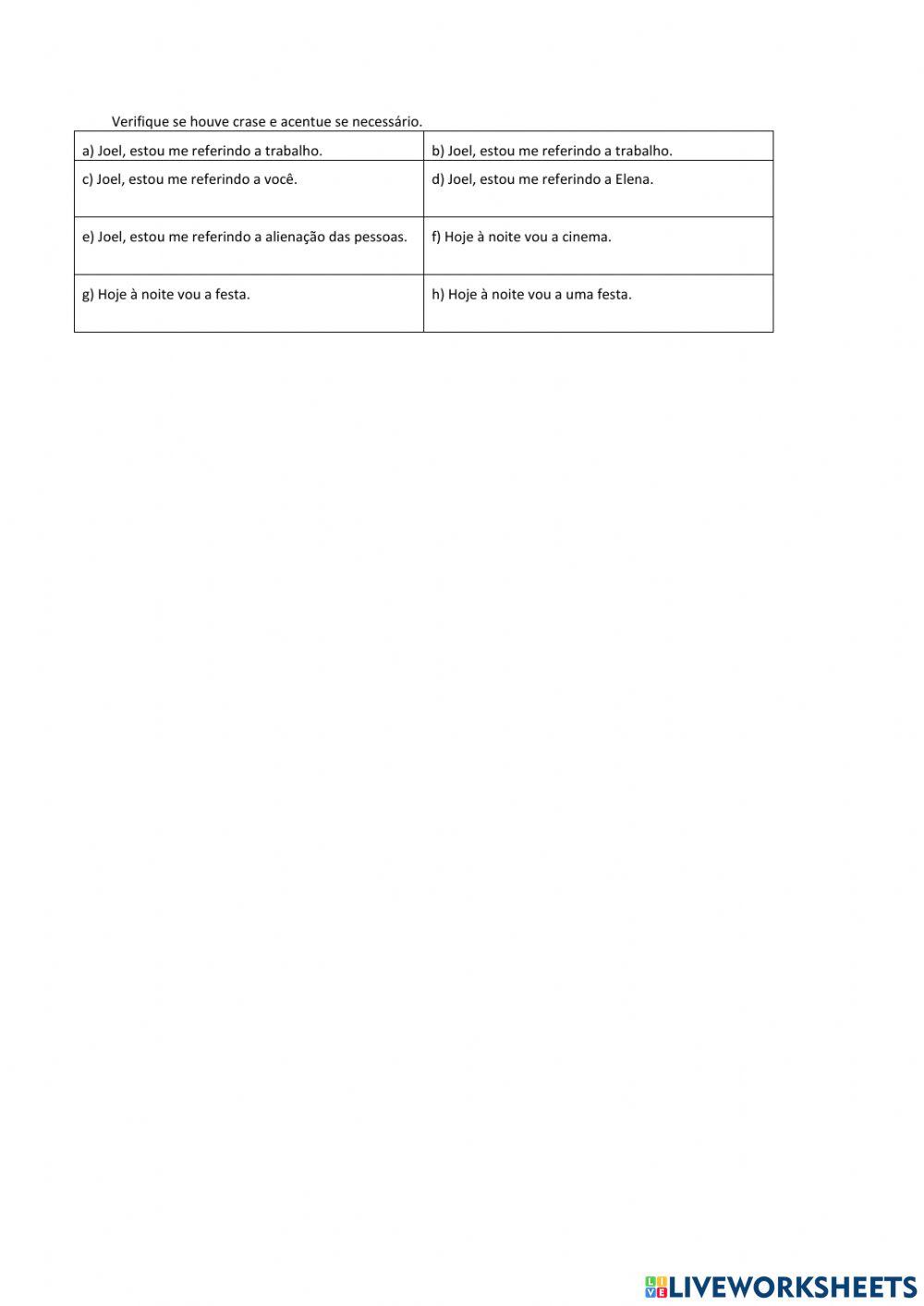 Substantivos e artigos