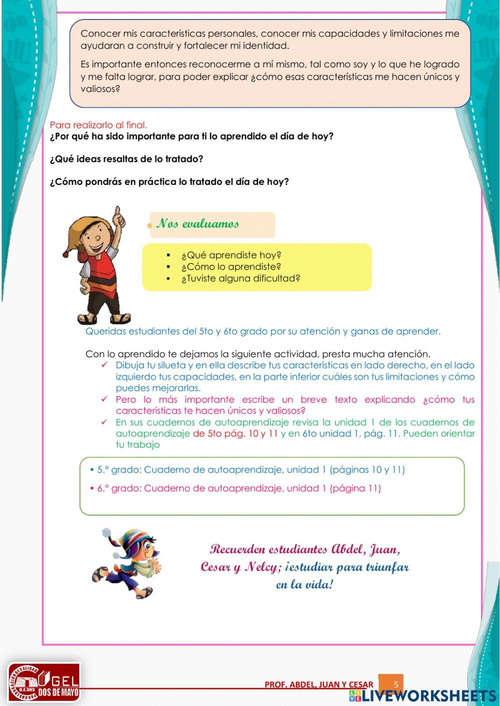 Característica y cualidades