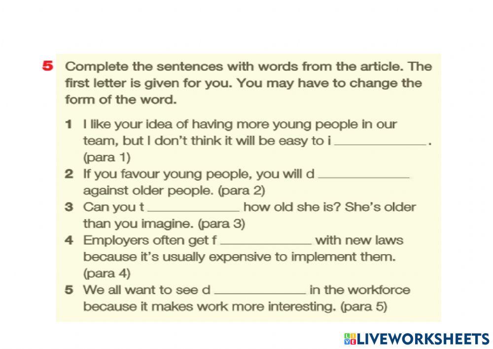 READING TEXT EXERCISES