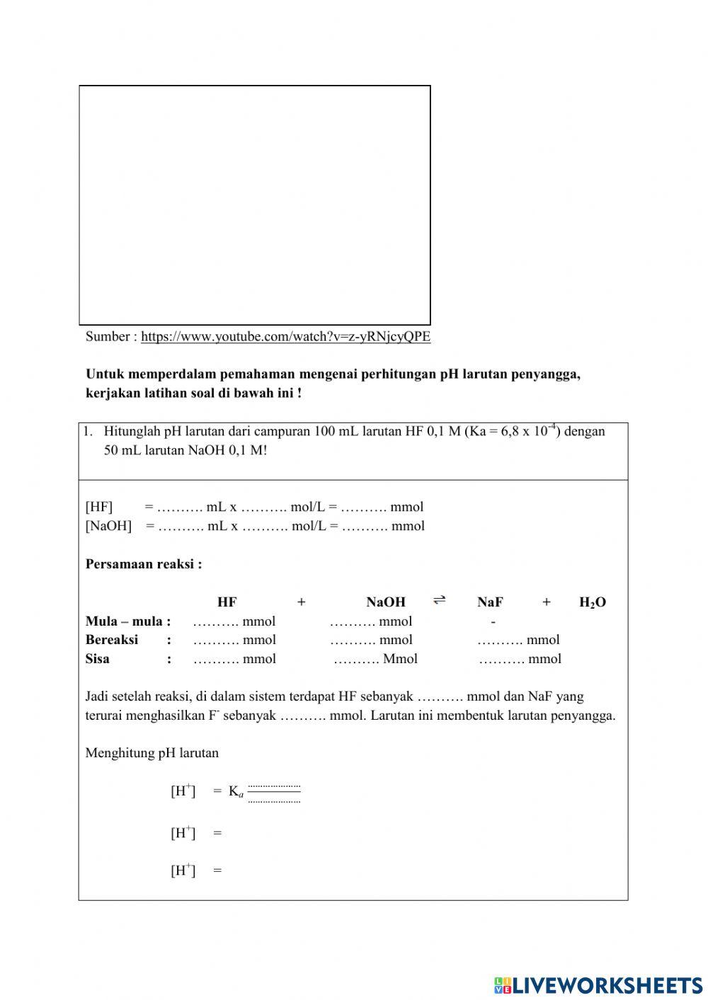 Lkpd Larutan Penyangga Kegiatan 2