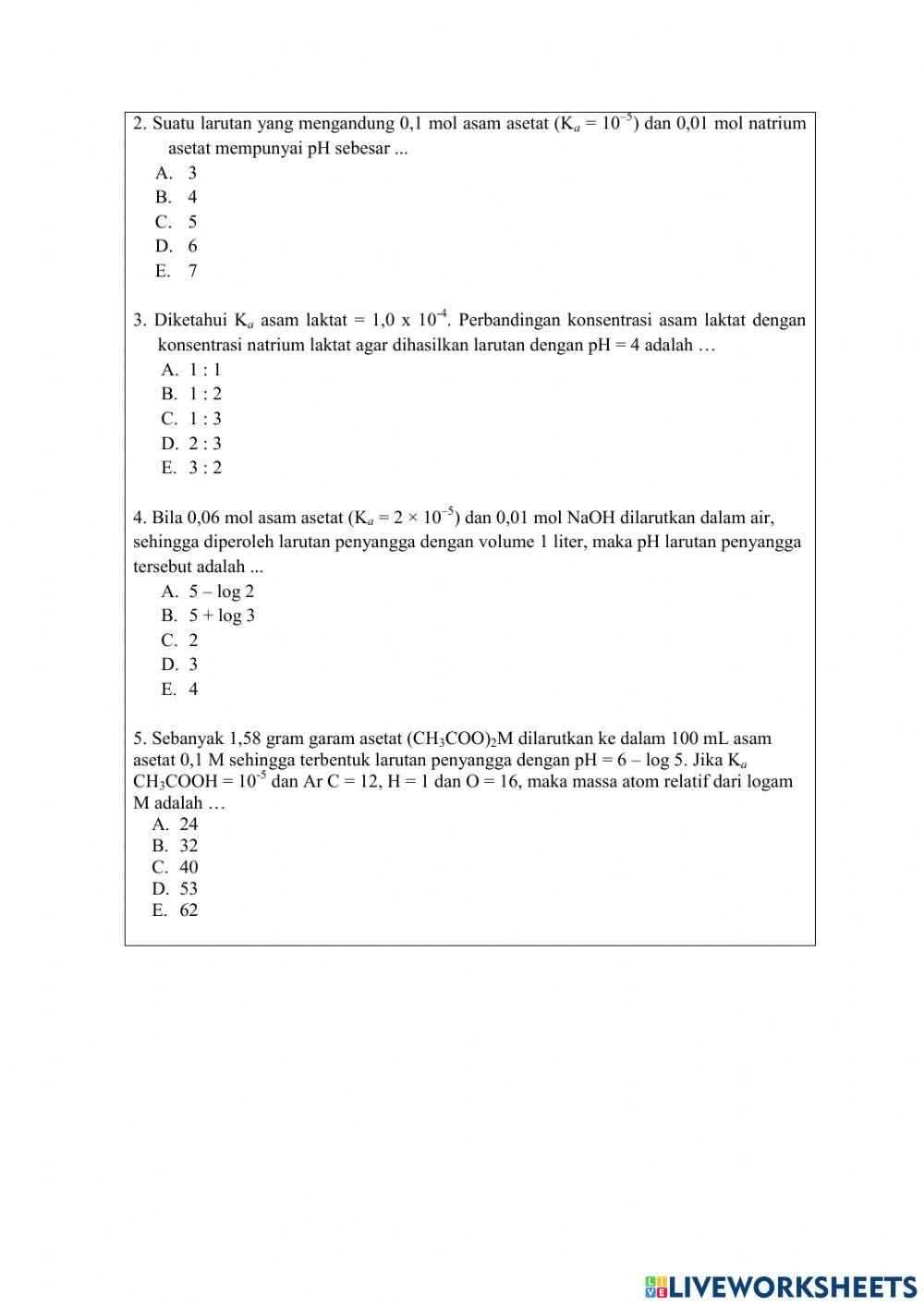 Lkpd Larutan Penyangga Kegiatan 2