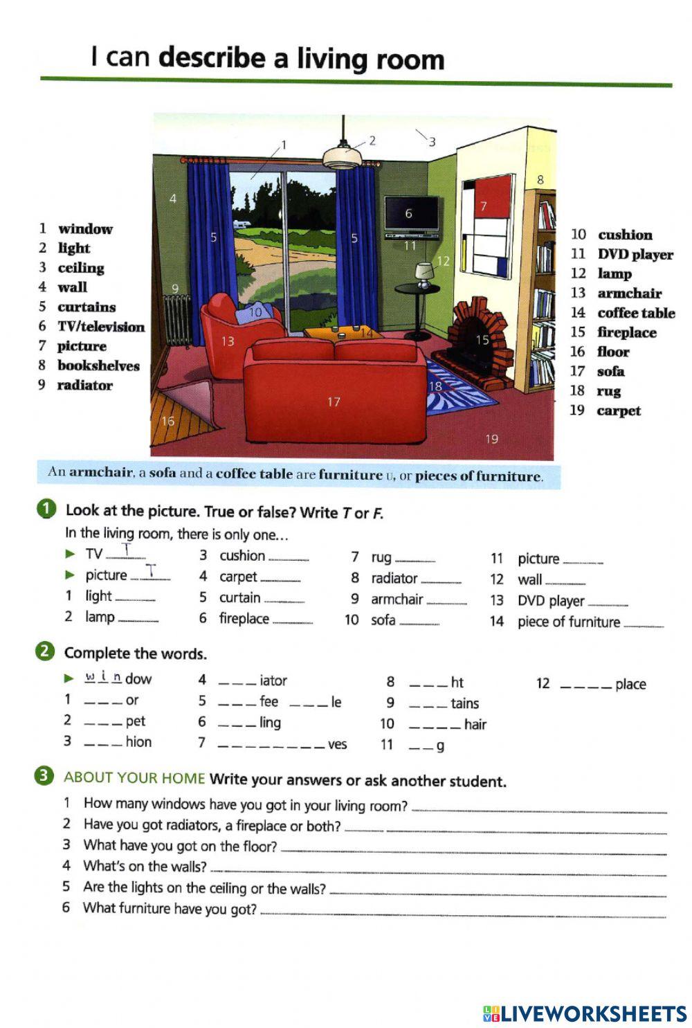 Basic vocaburaly-41 The living-room