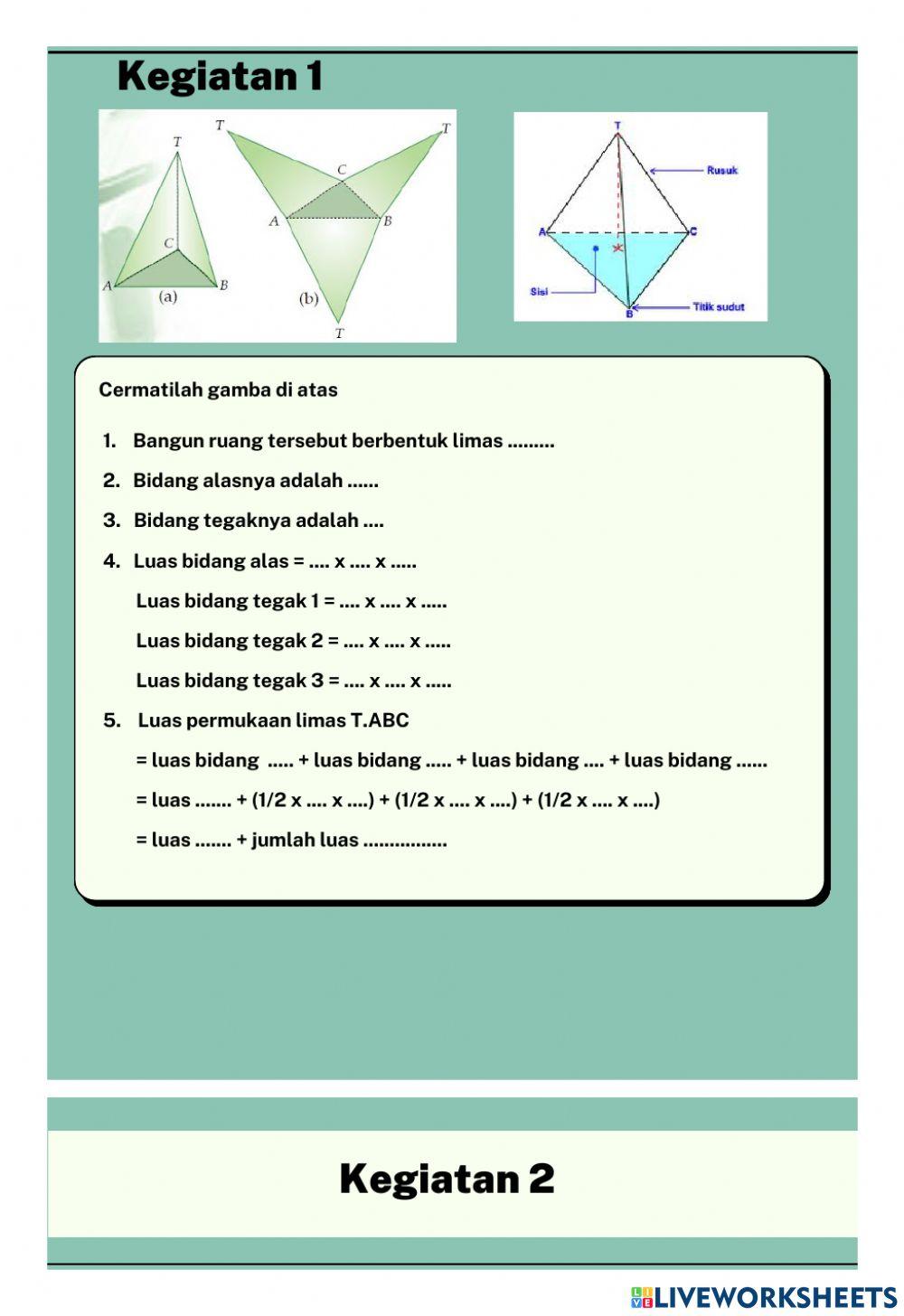 Lkpd luas permukaan limas