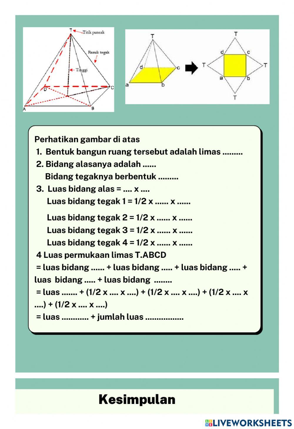 Lkpd luas permukaan limas