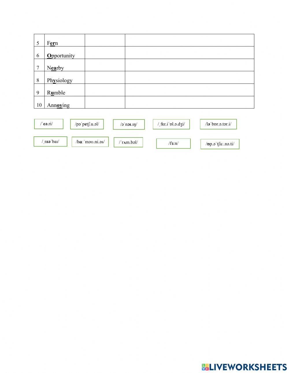 Chapter 7 Nasal and other consonants-practice