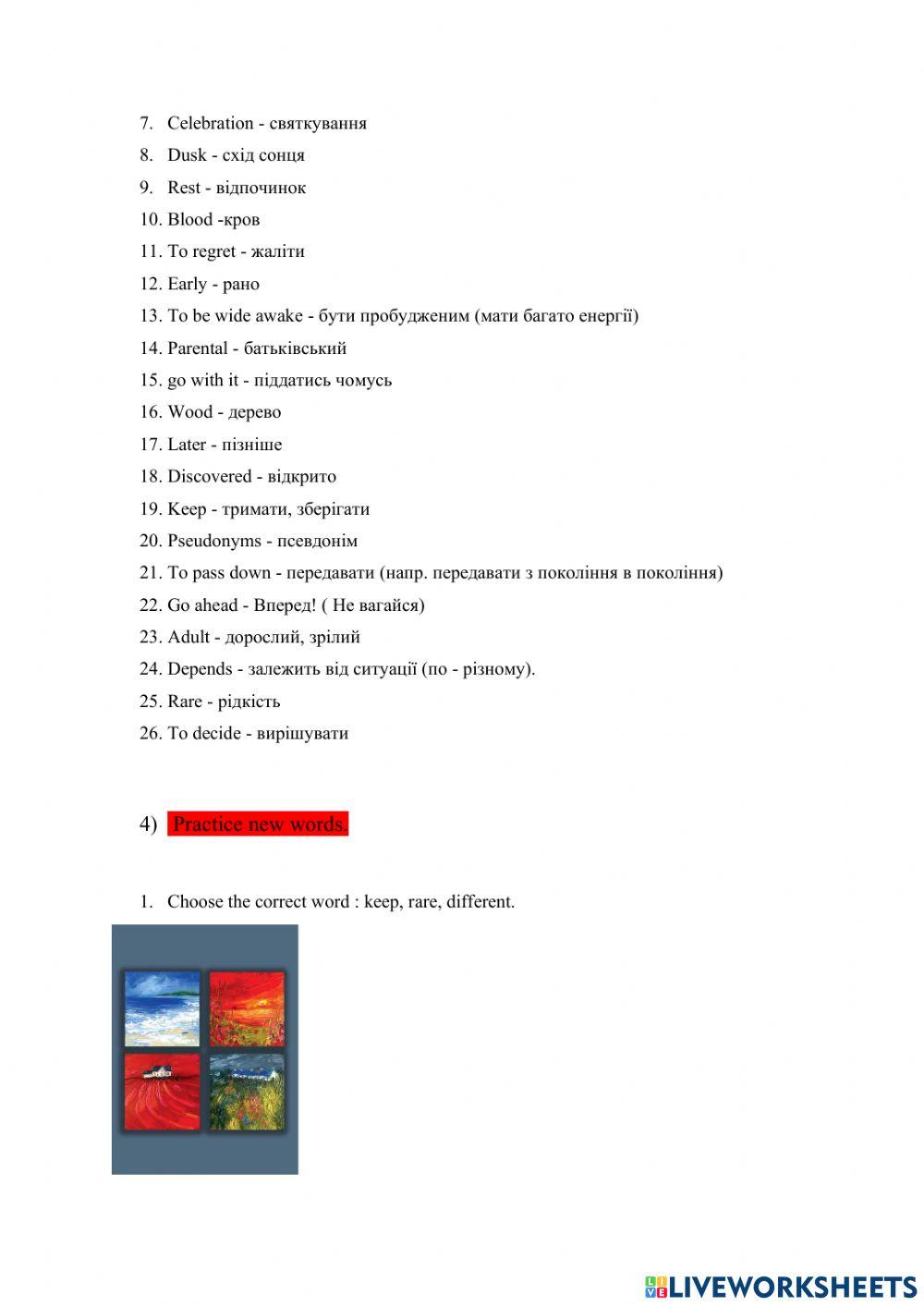 Vampire diaries-episode 2 online exercise for | Live Worksheets