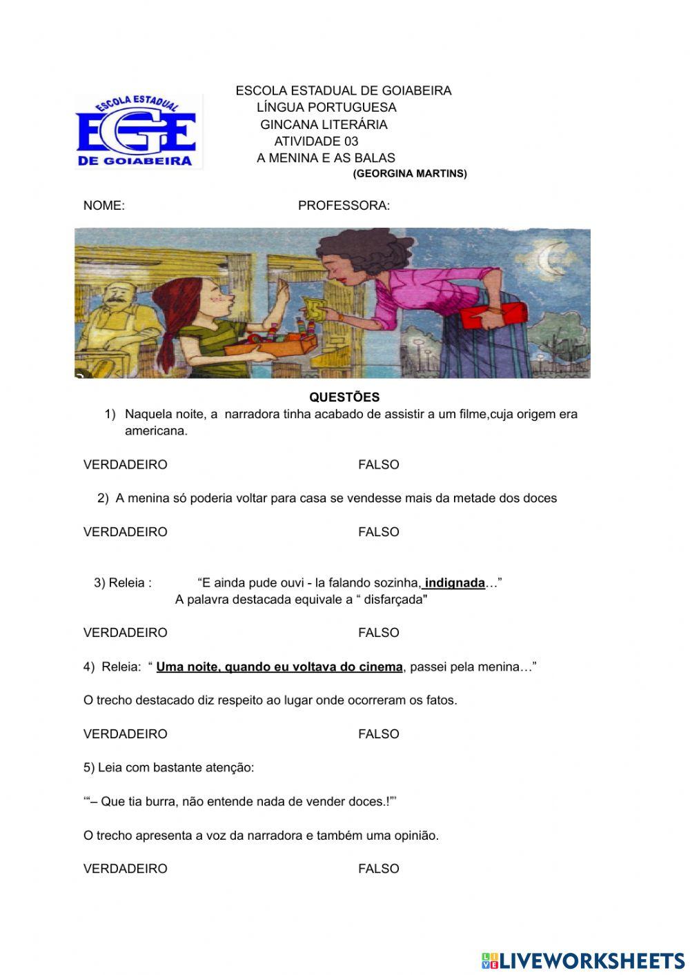 Compreensão e interpretação de texto