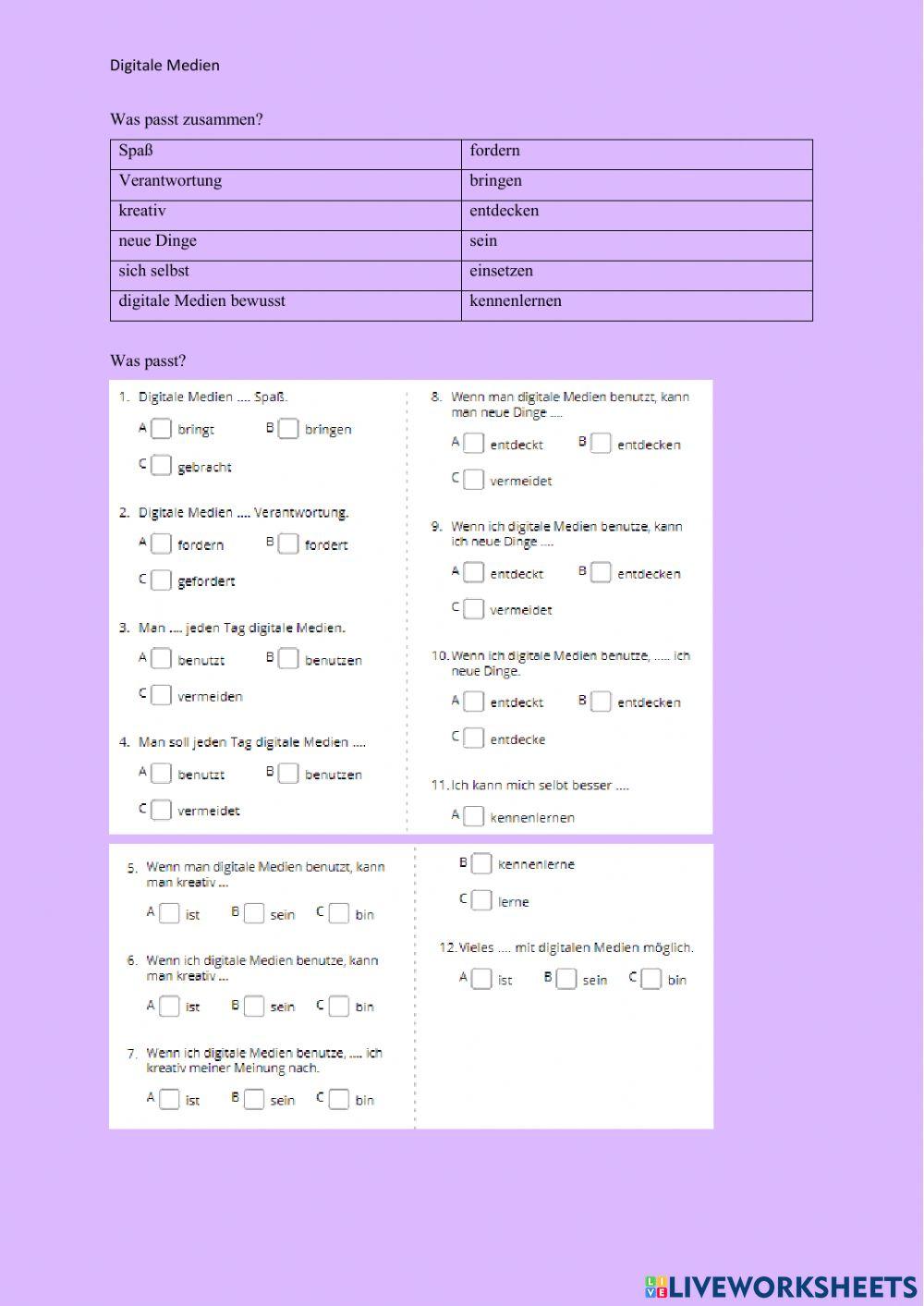 Digitale Medien - Motto