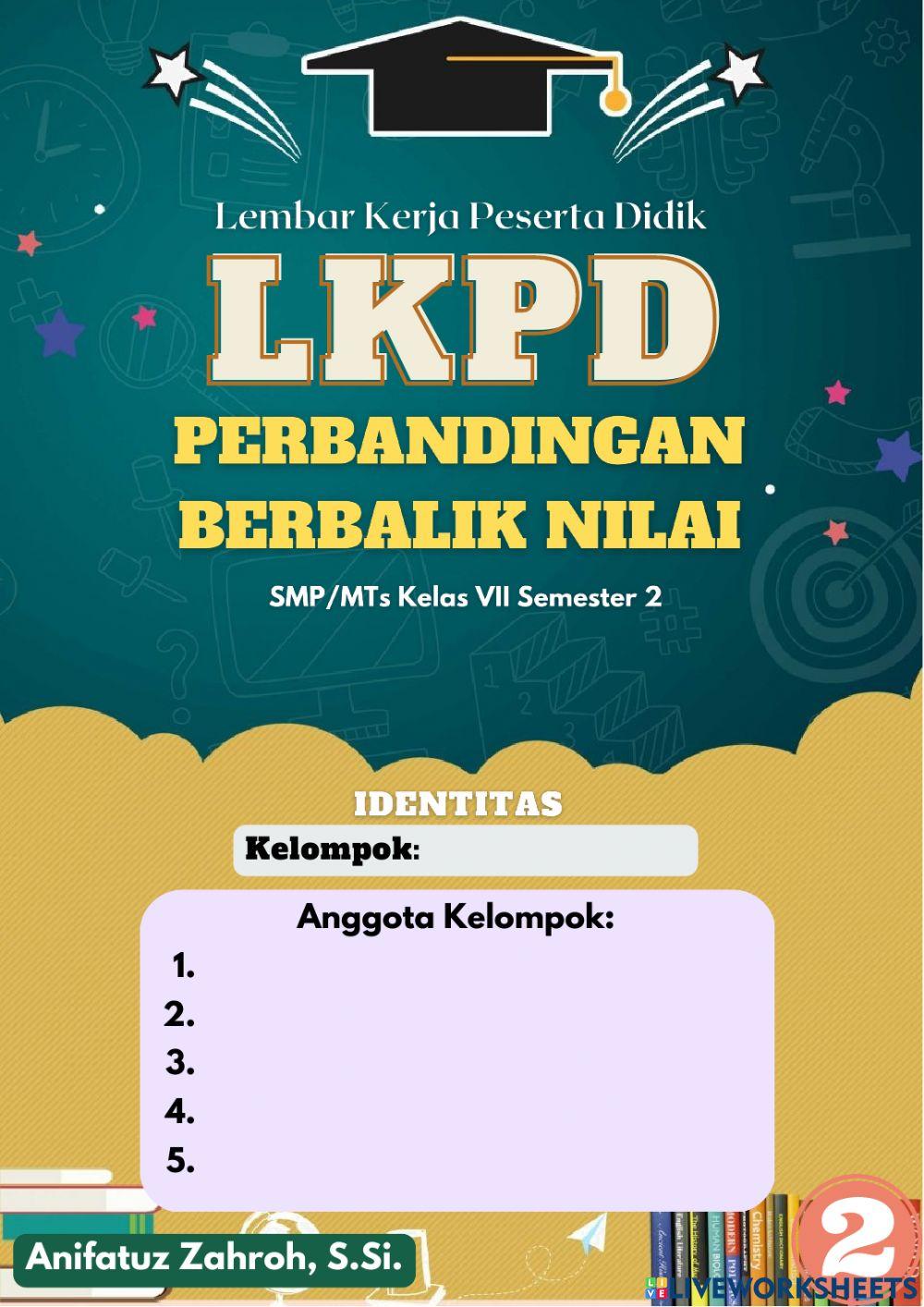 LKPD Perbandingan Berbalik Nilai 1 LKPD Perbandingan Berbalik Nilai 1