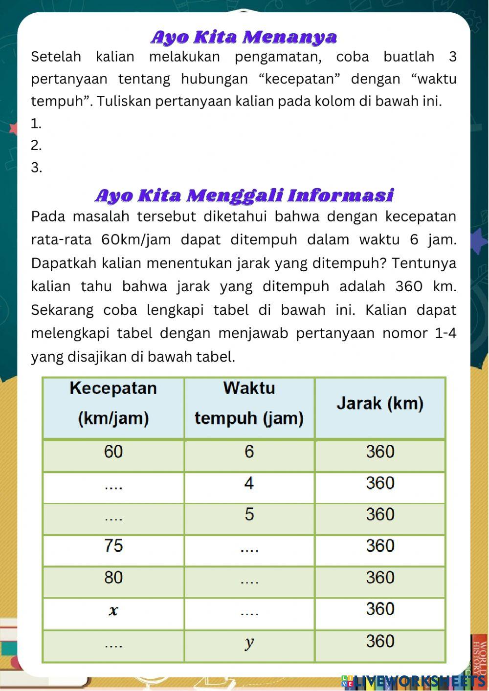 LKPD Perbandingan Berbalik Nilai 1 LKPD Perbandingan Berbalik Nilai 1