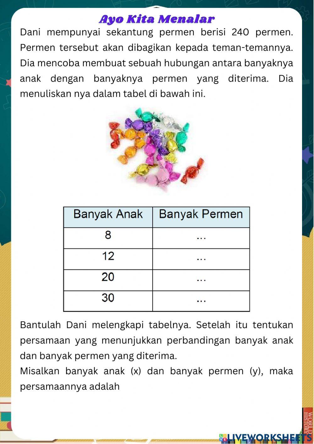 LKPD Perbandingan Berbalik Nilai 1 LKPD Perbandingan Berbalik Nilai 1