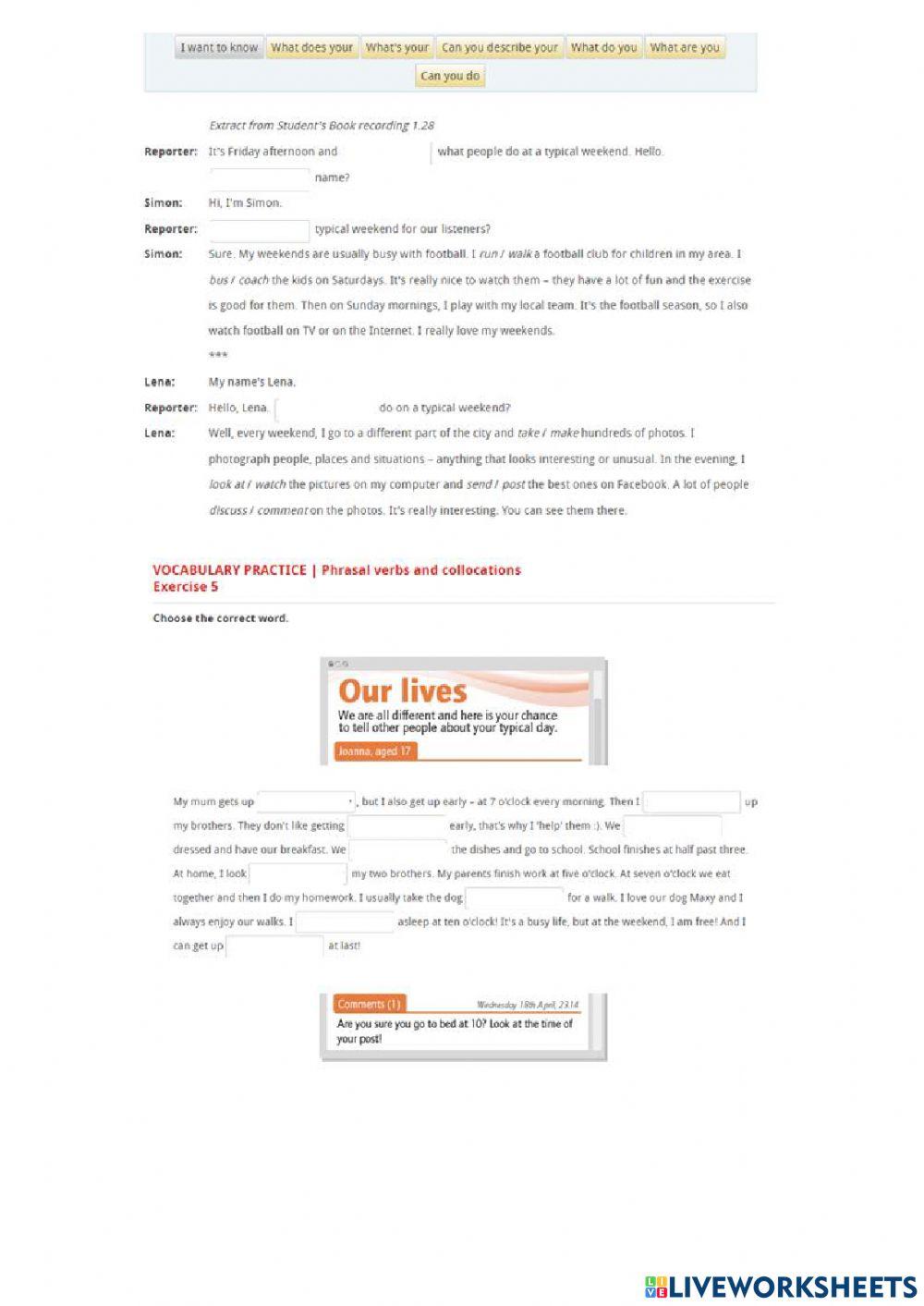 Present simple-Collocations-Prepsositions