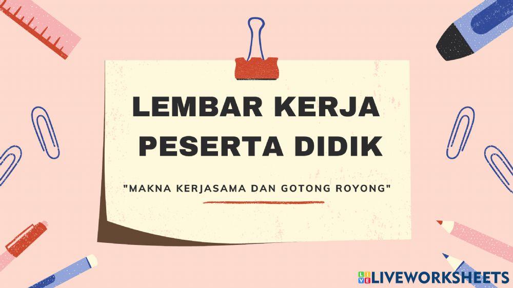 Lembar Kerja Peserta Didik