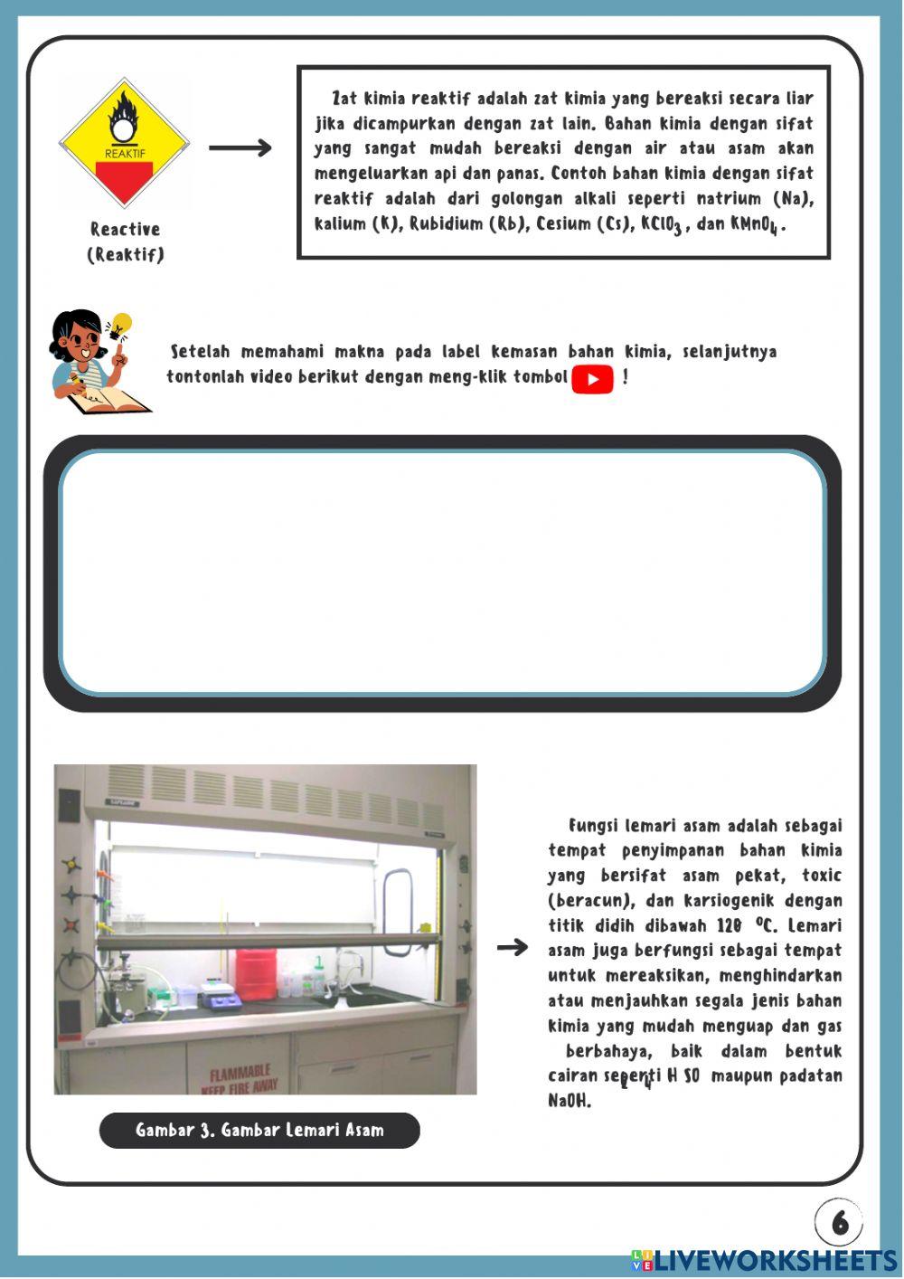 KC E-LKPD Laju Reaksi : Cara-Cara Pengaturan dan Penyimpanan Bahan Kimia untuk Mencegah Perubahan Fisika dan Kimia yang Tak Terkendali I