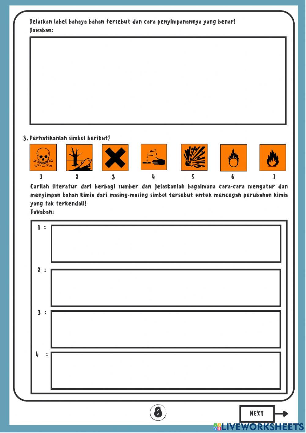 KC E-LKPD Laju Reaksi : Cara-Cara Pengaturan dan Penyimpanan Bahan Kimia untuk Mencegah Perubahan Fisika dan Kimia yang Tak Terkendali I