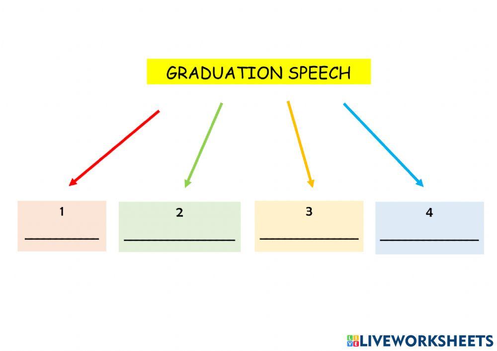 Graduation speech online exercise for | Live Worksheets