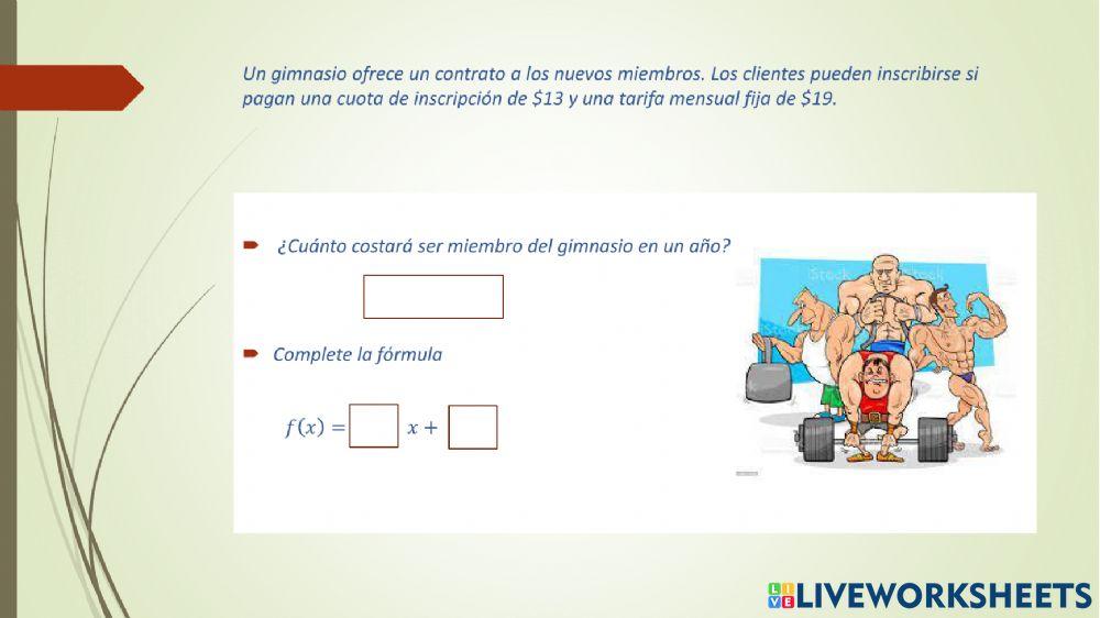 Lineal y cuadrática