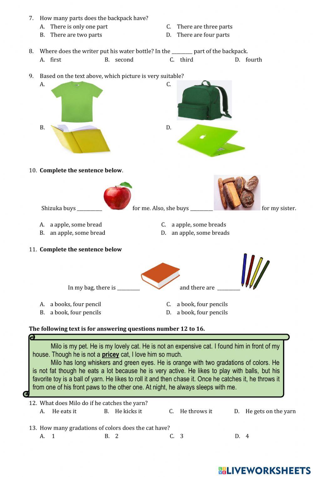 Latihan soal ps genap kelas 7