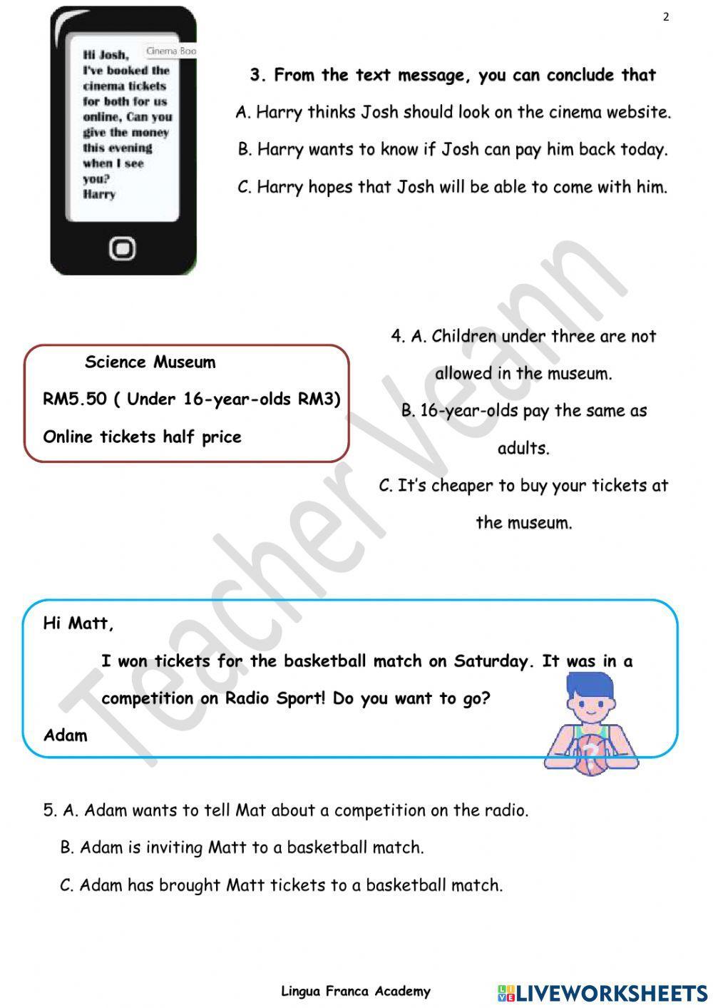 Evaluation Test Gamma