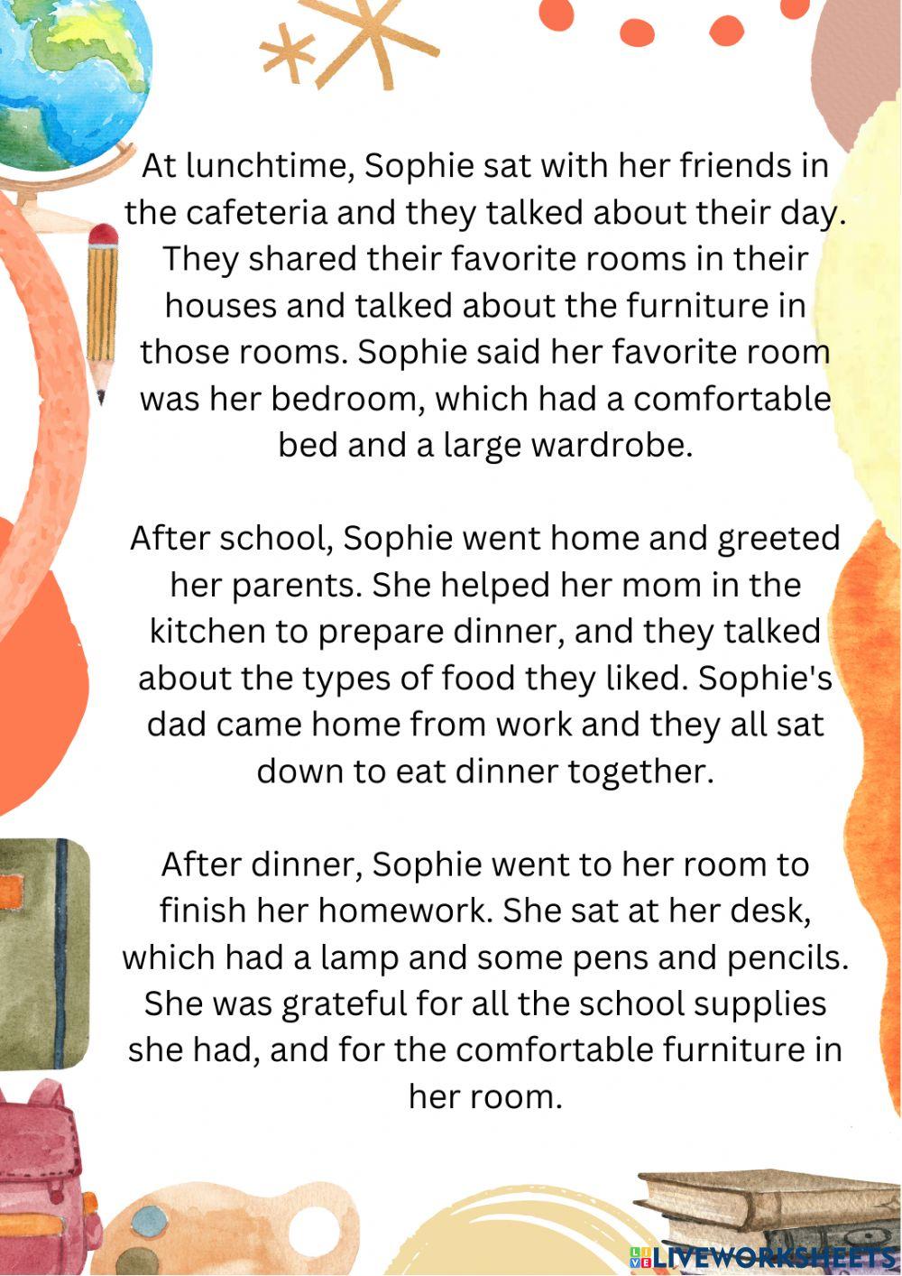 A Busy Day at School and Home