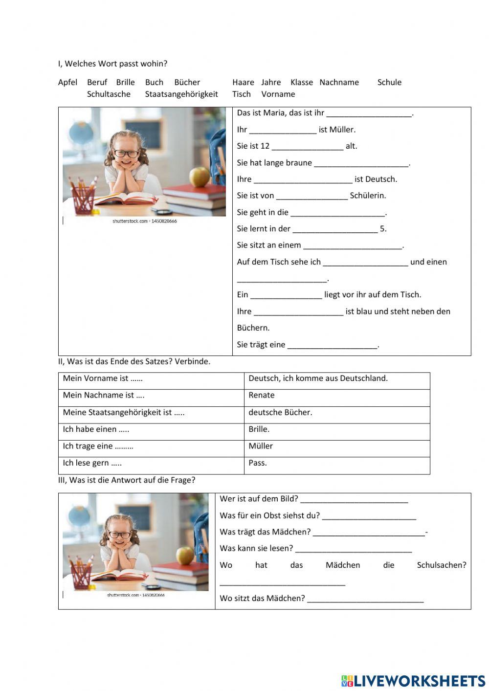 Schüler - Bildbeschreibung