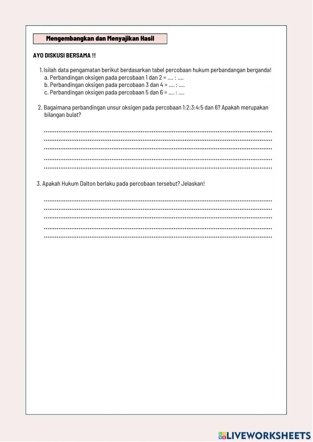 Worksheet LKPD Hukum Dasar