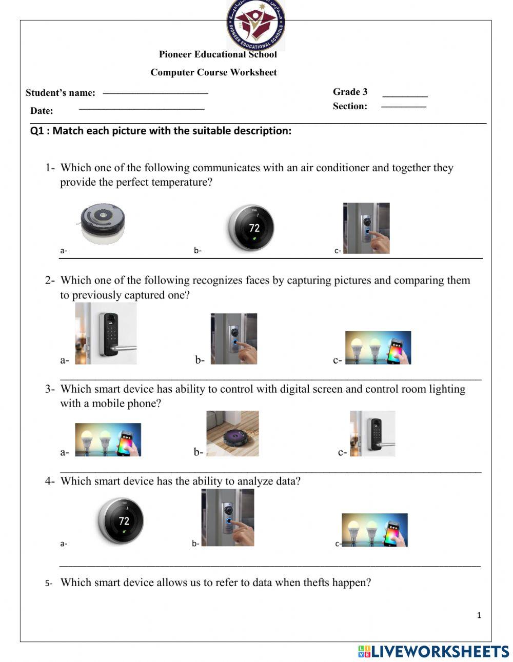 Smart Devices Worksheet online exercise for | Live Worksheets