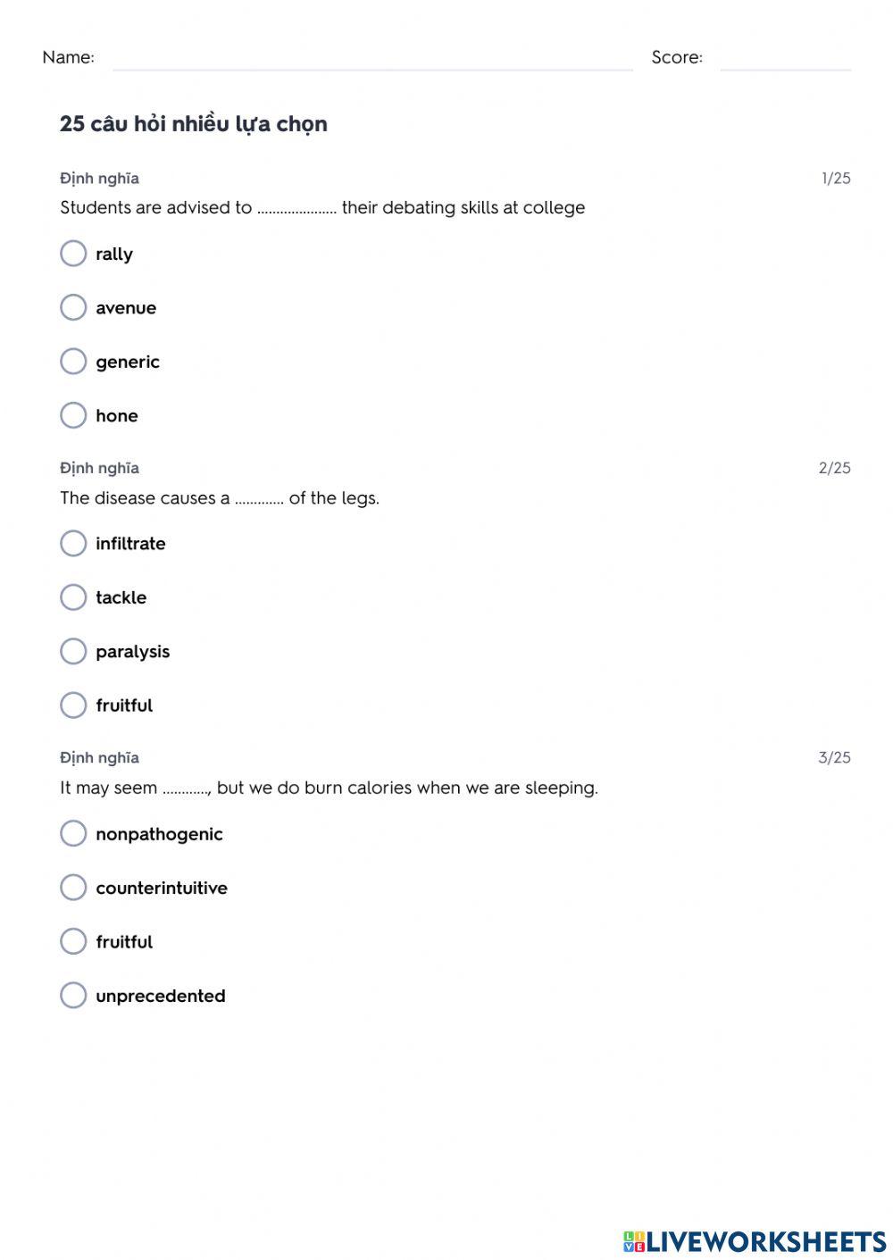 TRS6 - 4 themes (1) - vocabulary