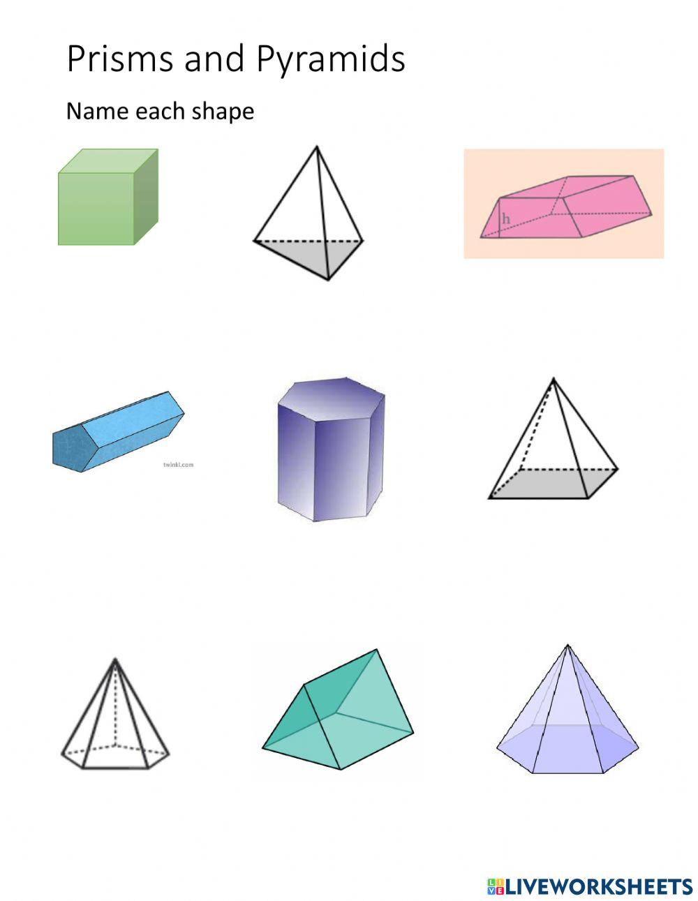 Naming Prisms and Pyramids Naming Prisms and Pyramids
