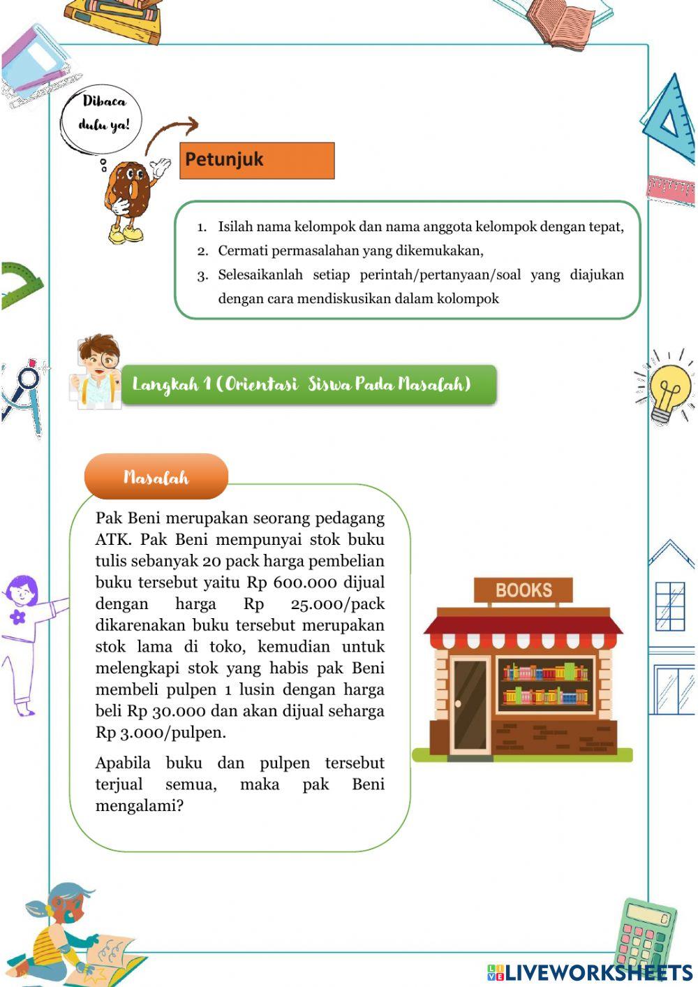 LKPD Pertemuan 1 Aritmatika Sosial