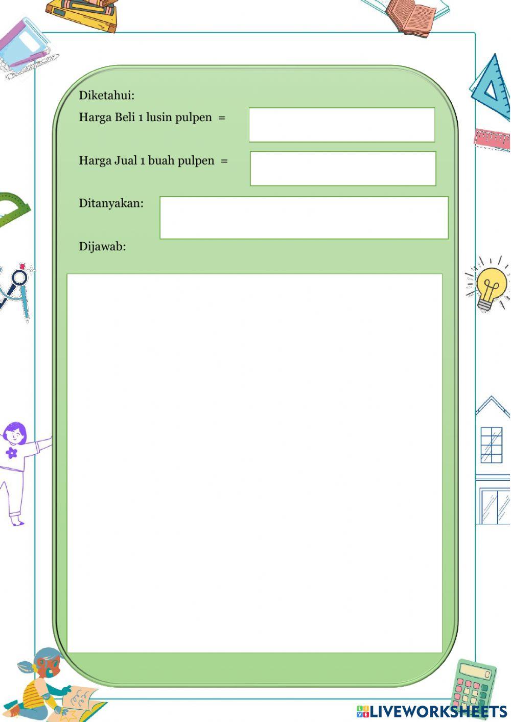 LKPD Pertemuan 1 Aritmatika Sosial