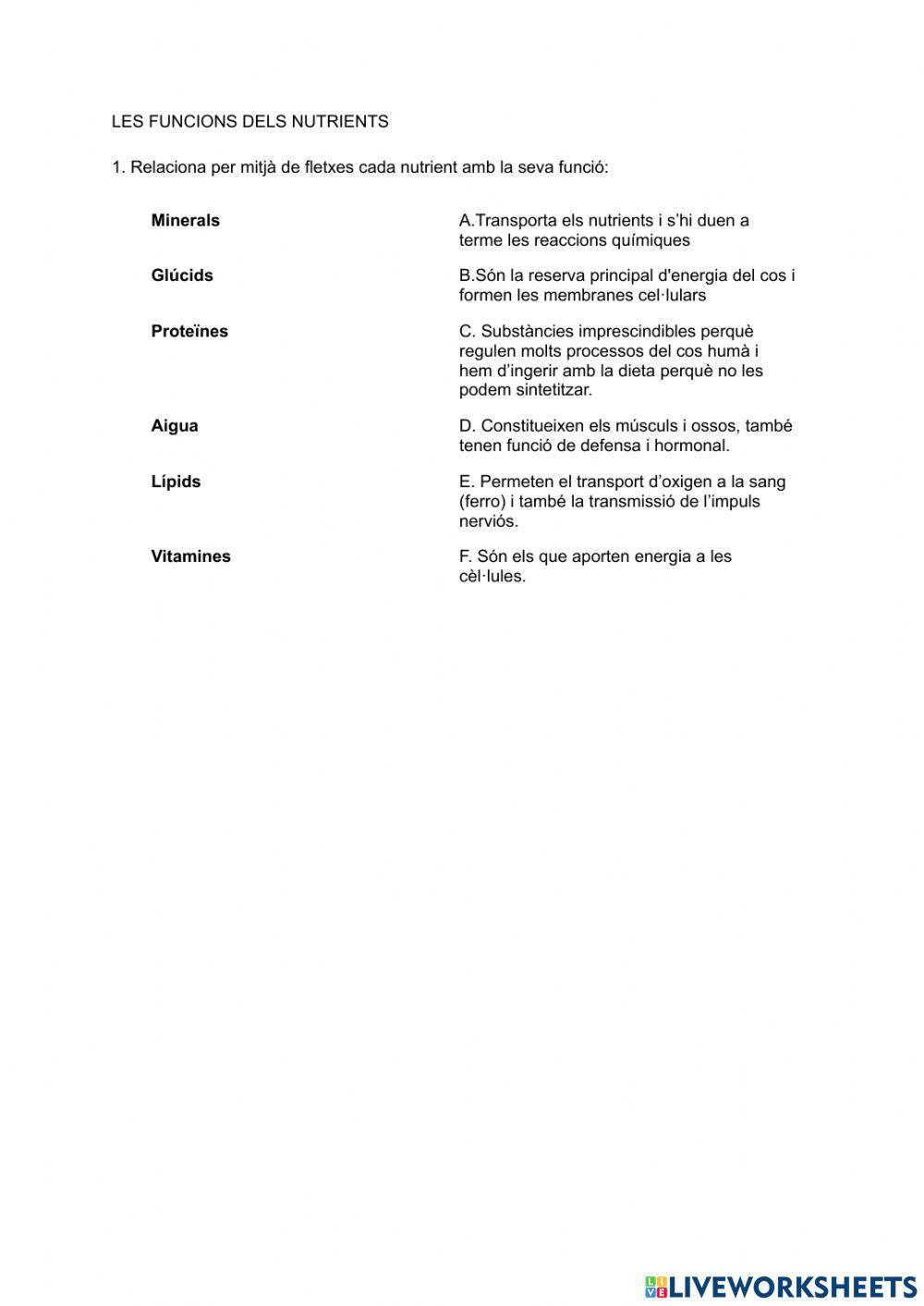 Funció de nutrients