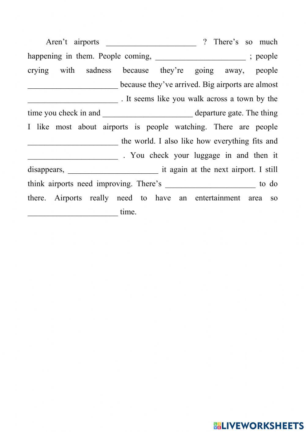 Airports - Listen a minute