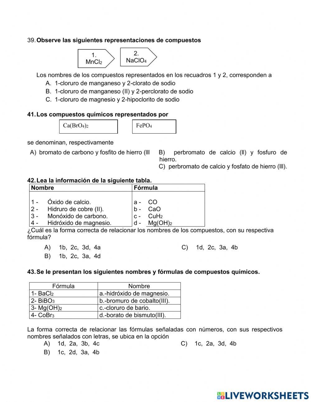 Practica General de Compuestos Químicos