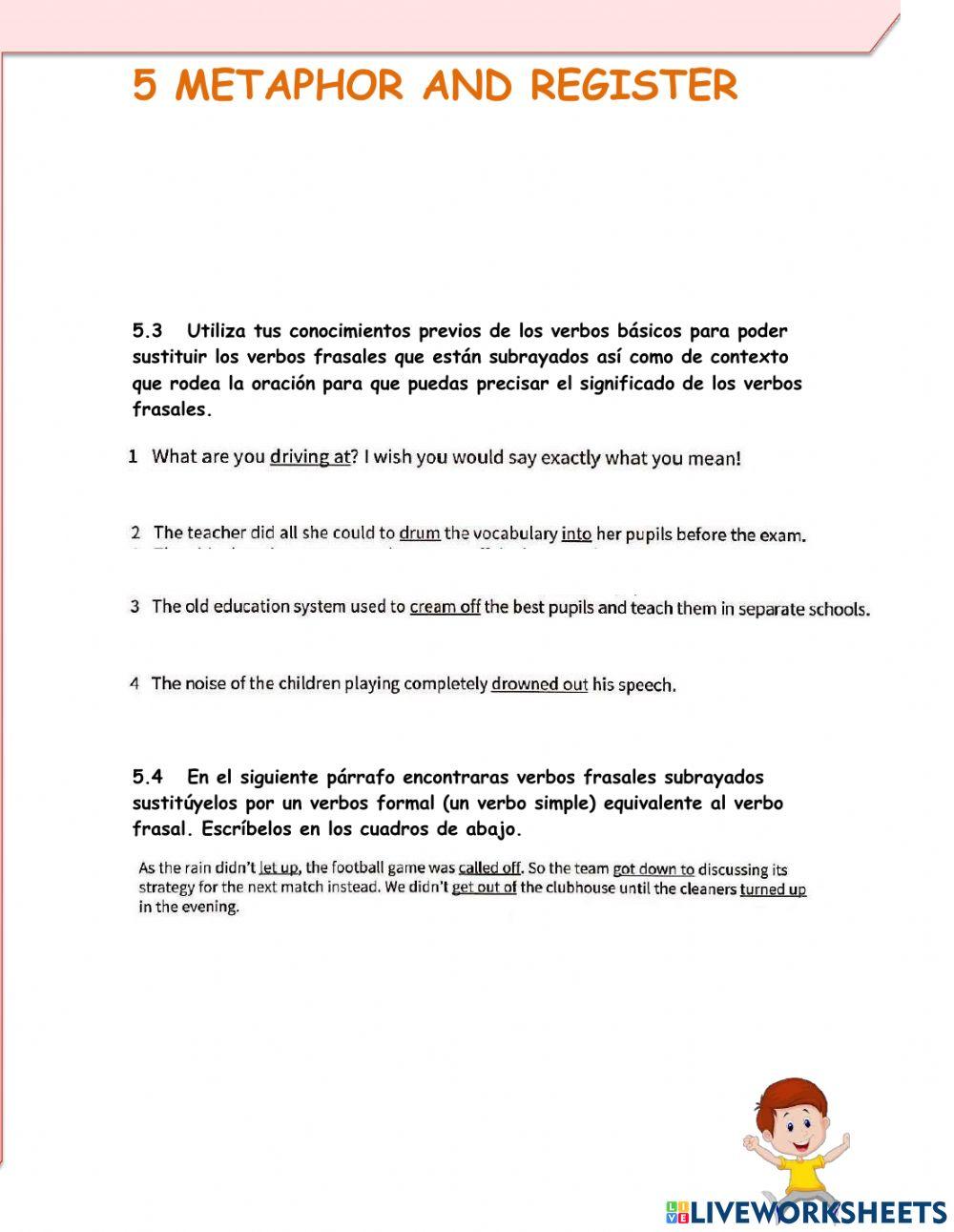 Phrasal verbs lesson 5 Intermediate