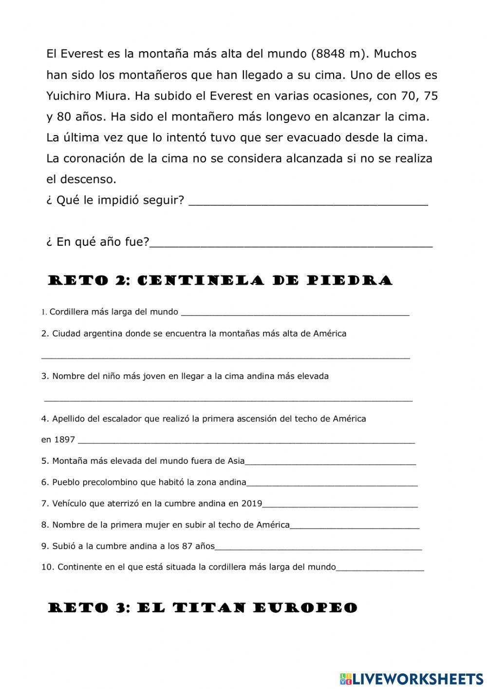 Los gigantes continentales