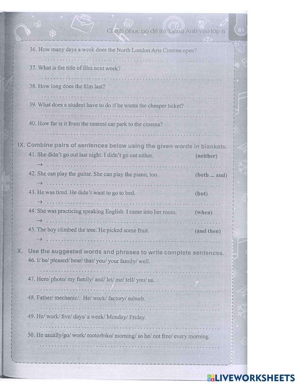 ĐỀ 22 đề luyện thi tiếng anh vào cấp 2 tập 1