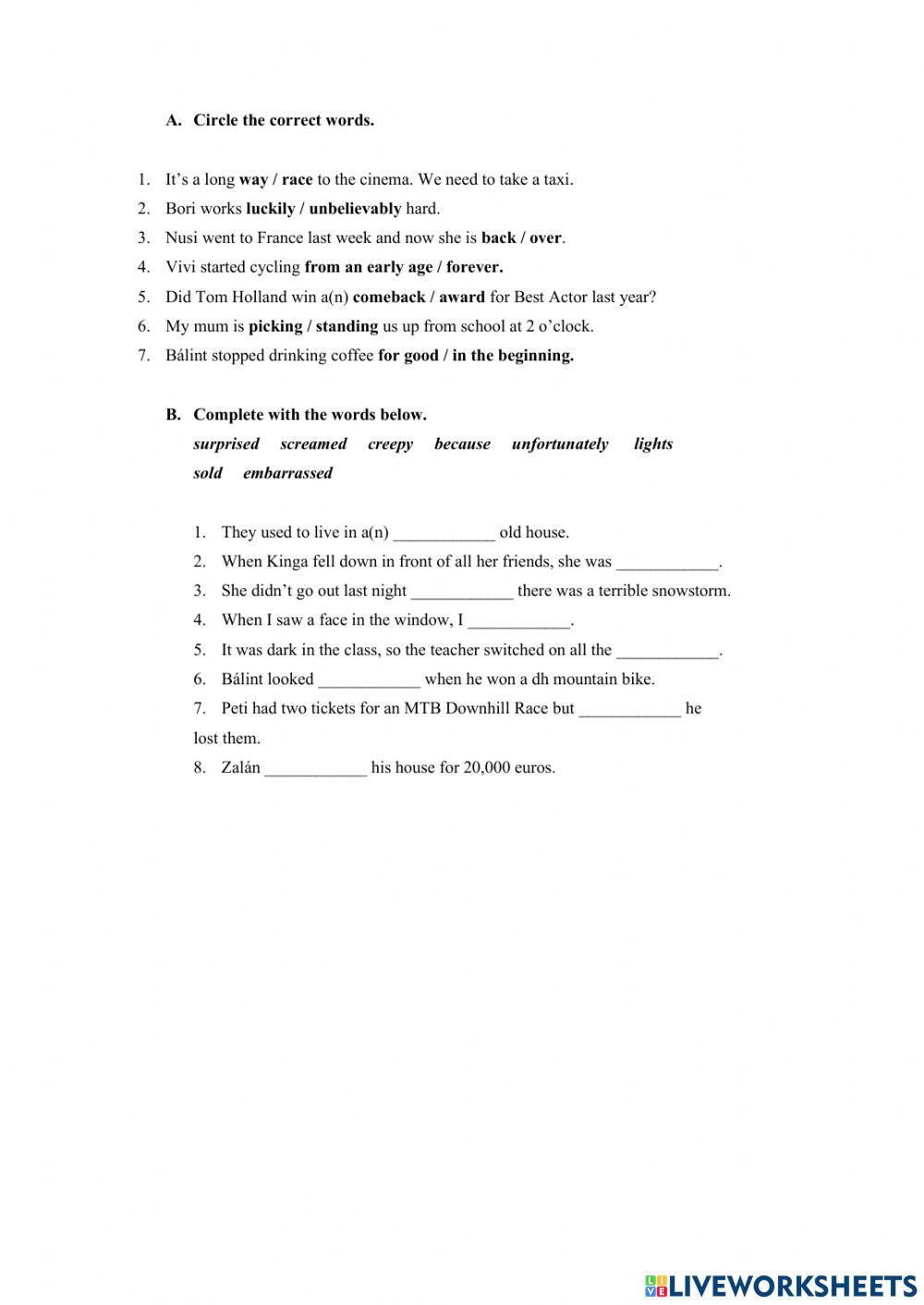 GTTT2 Module 4 vocabulary practice